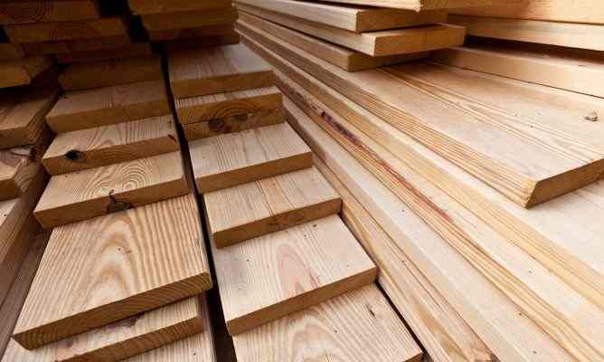 densidad de la madera de pino